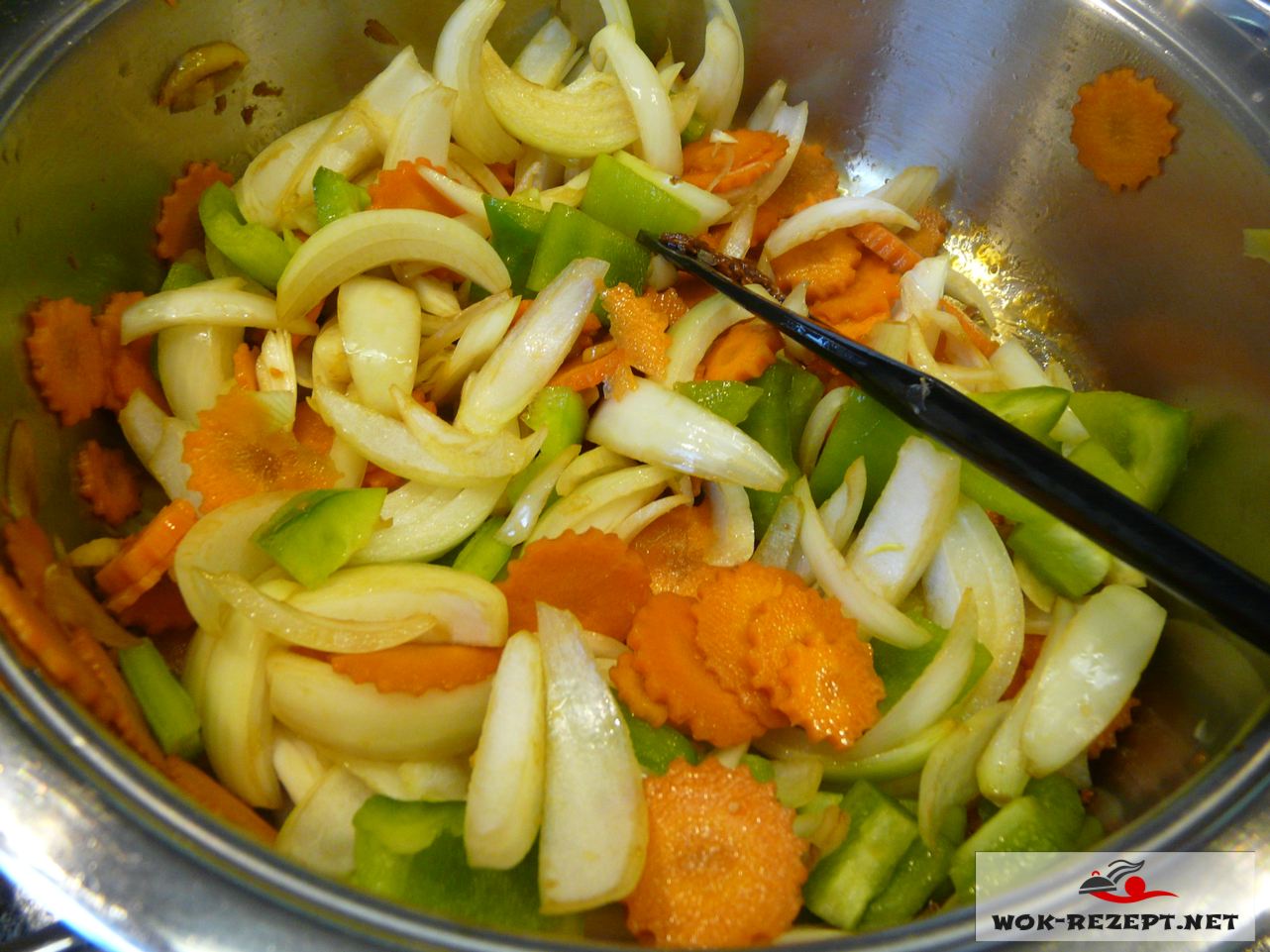 Rezept Schweinefleisch süßsauer mit Mandarine,Gurke,Jasmin-Reis